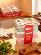 Pack 3 Fiambreras Rectangulares 150 ml