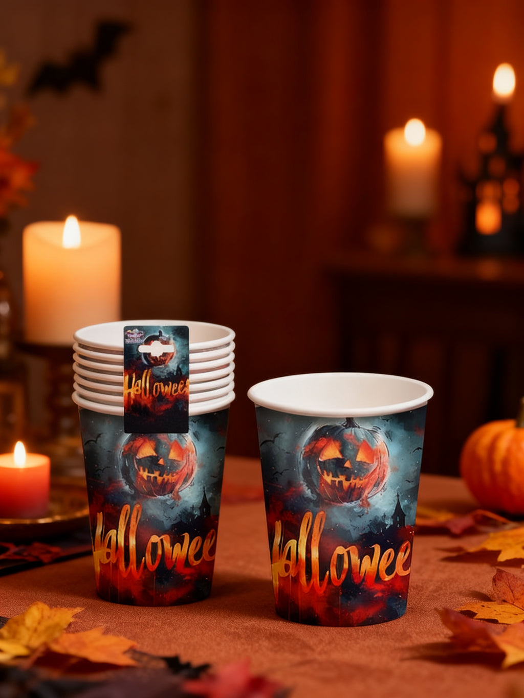 Vasos de Papel de Halloween (6 Piezas)