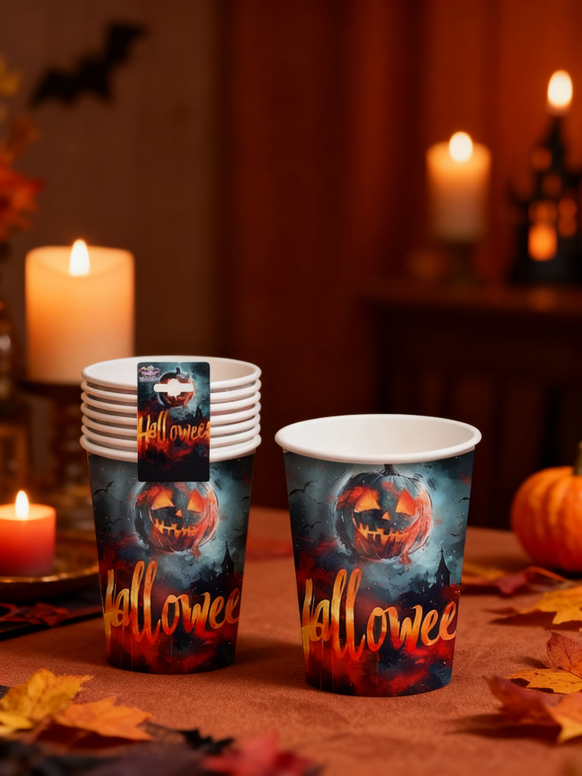Vasos de Papel de Halloween (6 Piezas)
