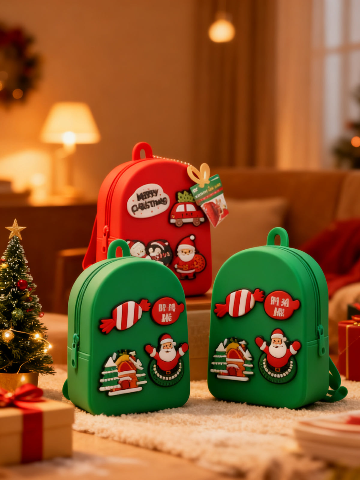 Monedero de Silicona Navideño