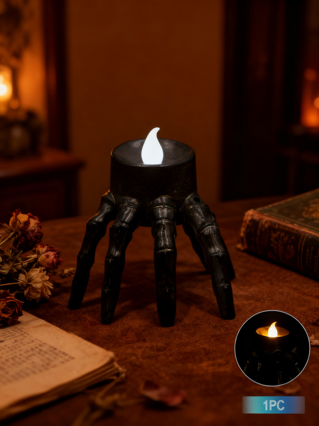 Vela Mano de Fantasma para Halloween 1pc
