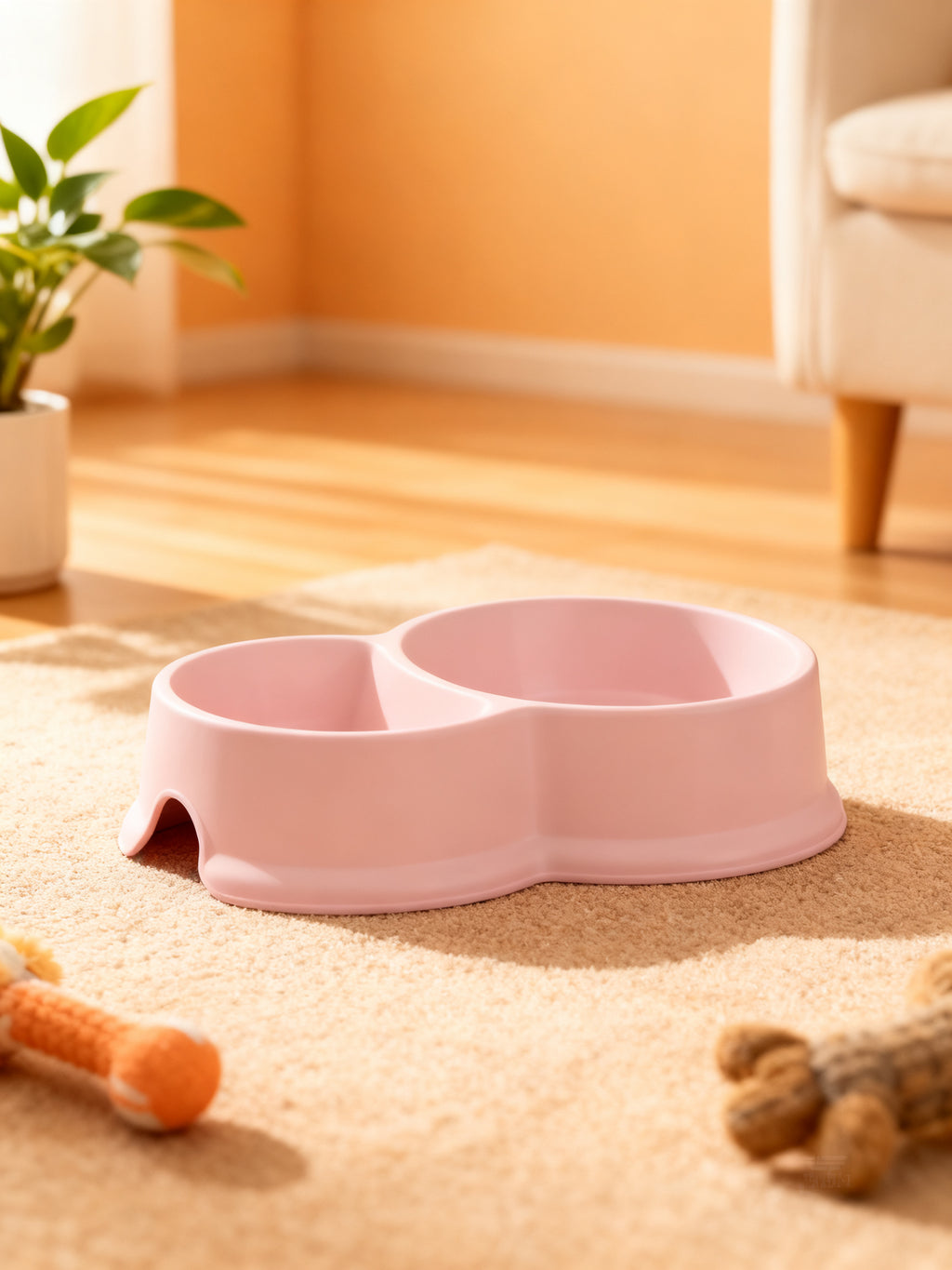 Comedero Doble para Mascotas 0,3+0,65L