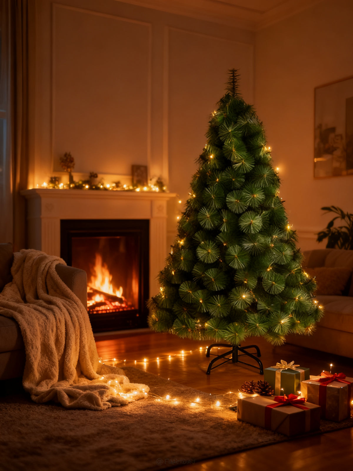 Arbol Navidad 210cm 285 Agujas Pino