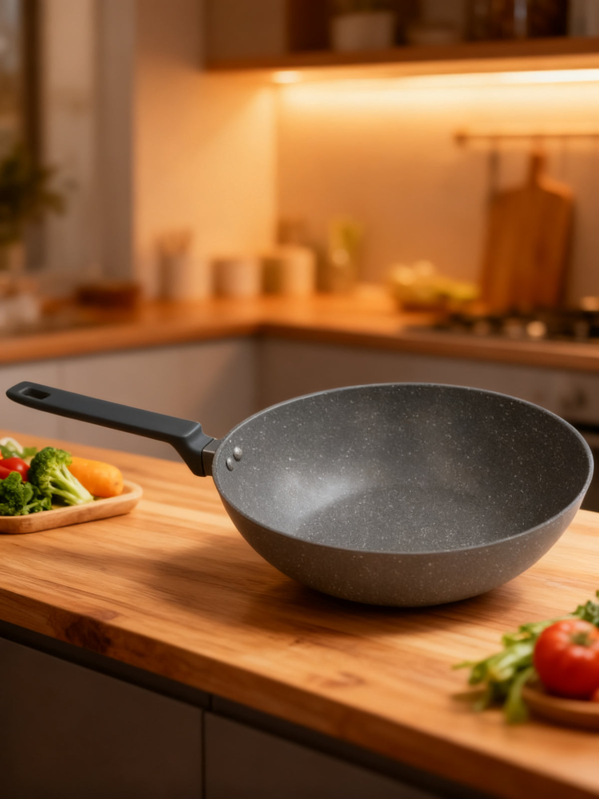 WOK LOKI 28 CM EFECTO GRANITO