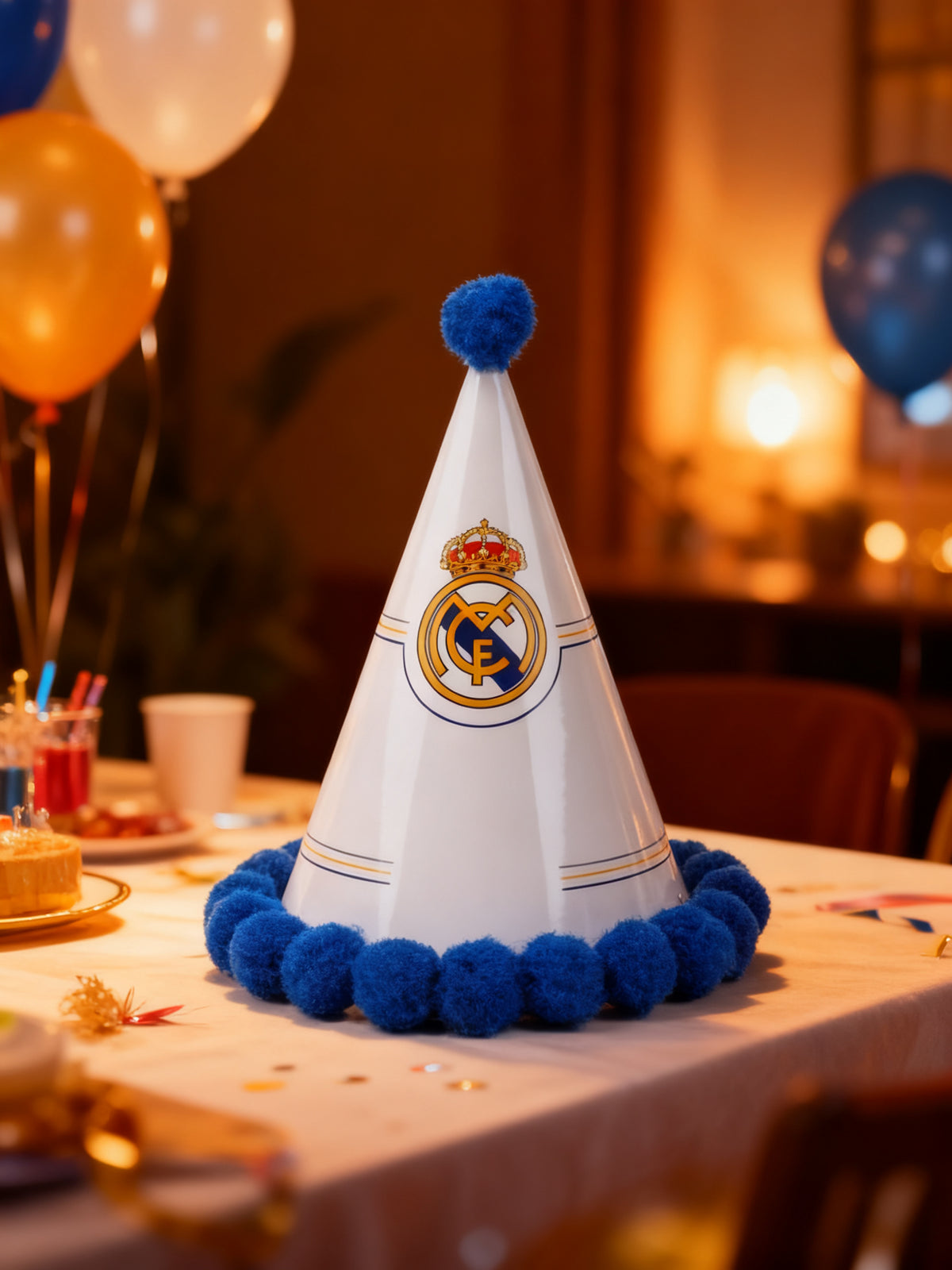 Gorro Fiesta Hala Madrid 20cm Pack 12
