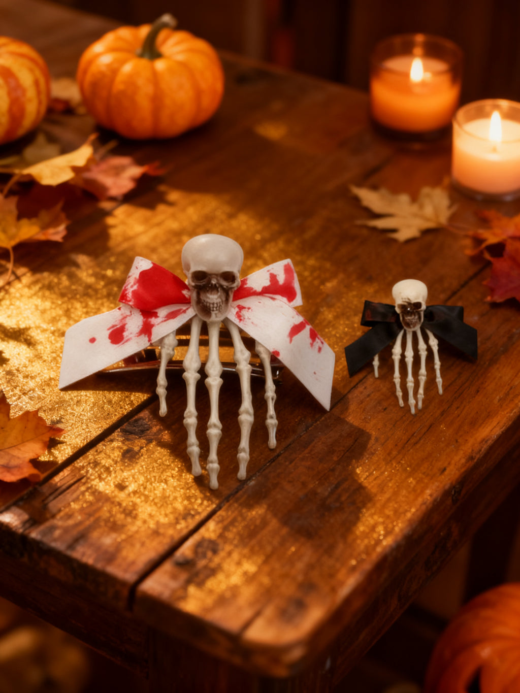Pinza para el pelo Halloween fantasma sangriento