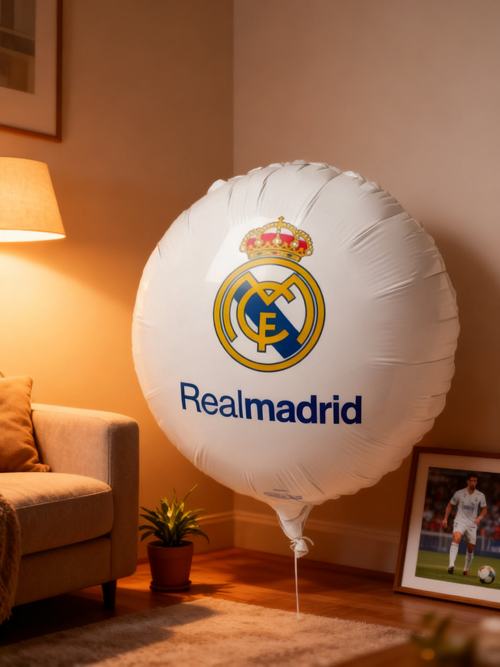 RM Globo Foil Real Madrid 45cm Pack 12