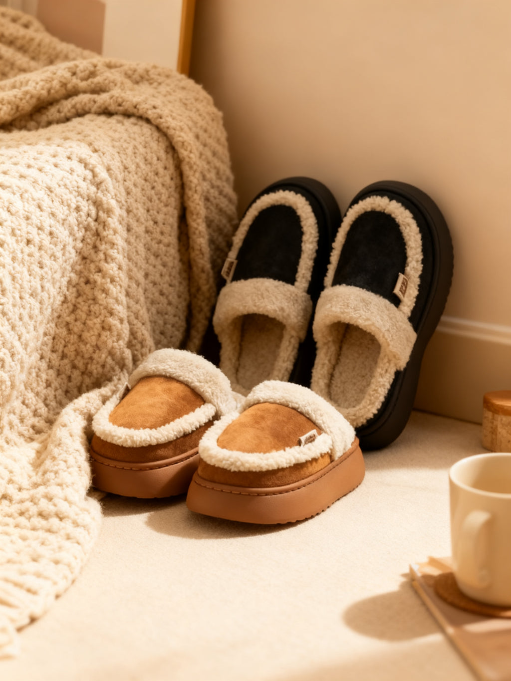 2306 ZAPATILLAS DE CASA CON PELO
