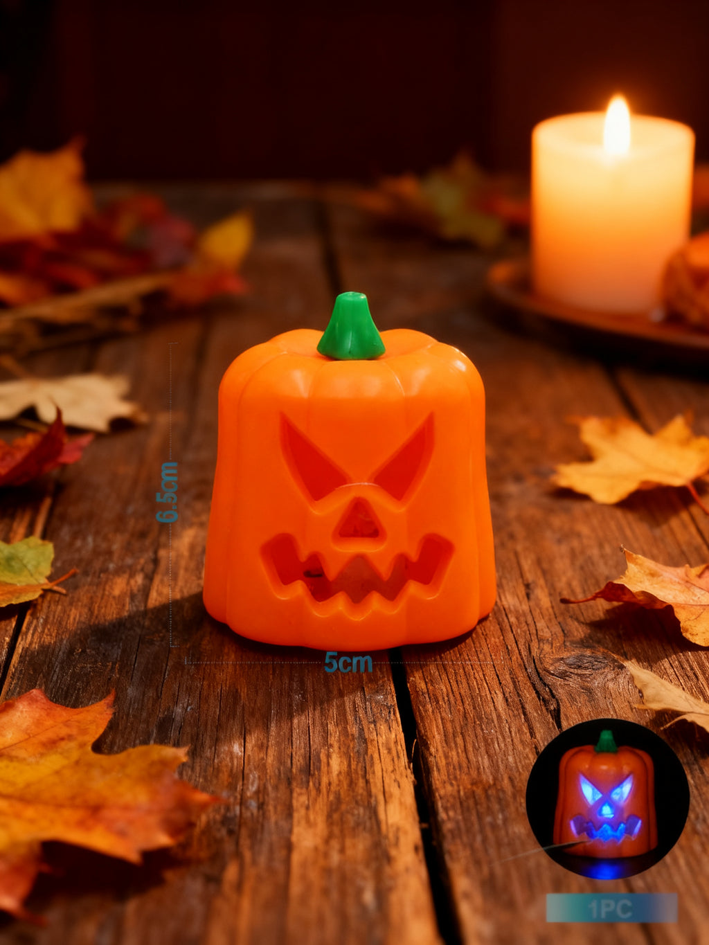 Lámpara de Calabaza de Halloween 1 Pieza