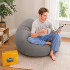 Sitzsack in Grau