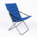 Klappstuhl Premium Blau | Strapazierfähiger Stoff und Hochwertiges Metall | Camping und Outdoor