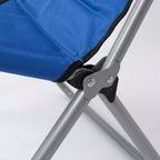 Klappstuhl Premium Blau | Strapazierfähiger Stoff und Hochwertiges Metall | Camping und Outdoor