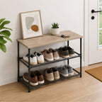 Shoe Rack with Storage Shelf