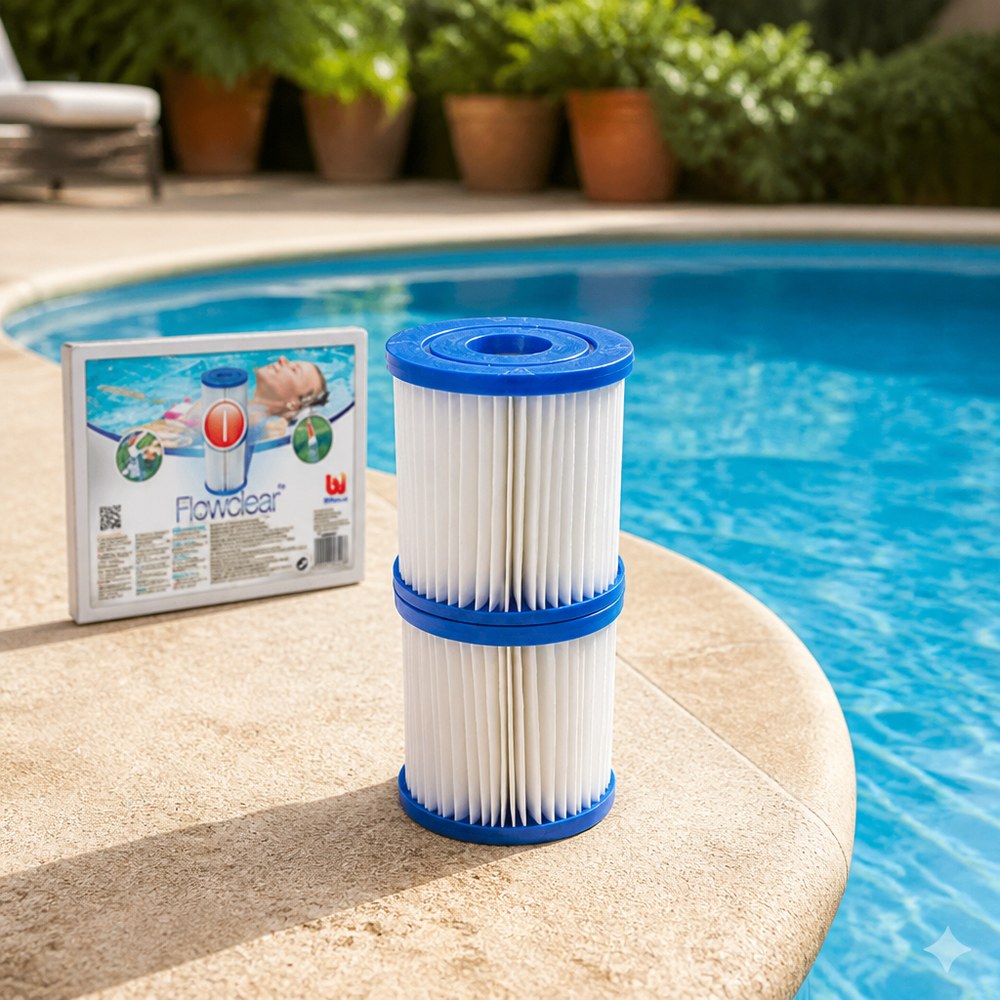 Kartuschenfilter für Pool | Hohe Qualität | Einfache Installation | Haushaltspools