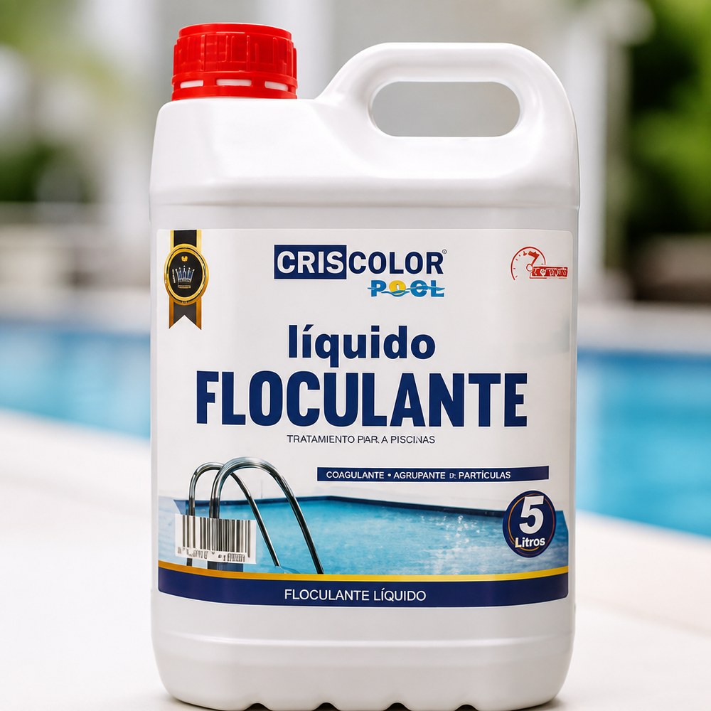 Flüssiges Flockungsmittel für Pools 5 L | Macht das Wasser klar | Für den privaten und gewerblichen Gebrauch
