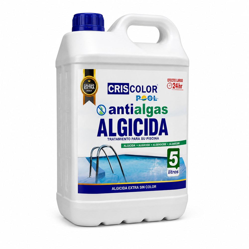 Liquid Algaecide for Pools | 5 Liters | Fast and Long-Lasting Action | Residential and Commercial
