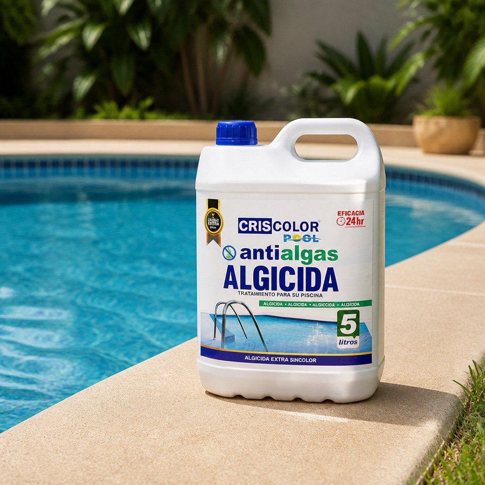 Liquid Algaecide for Pools | 5 Liters | Fast and Long-Lasting Action | Residential and Commercial