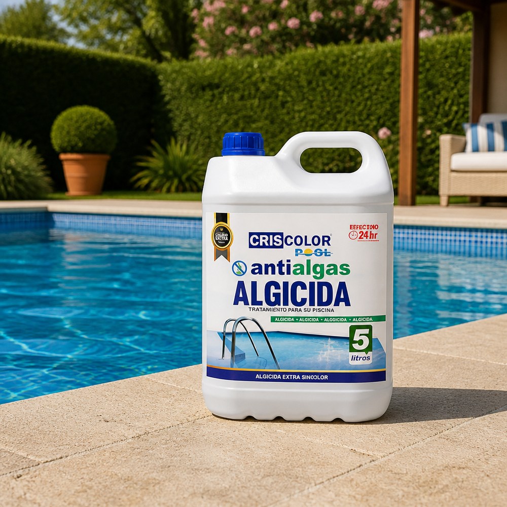 Liquid Algaecide for Pools | 5 Liters | Fast and Long-Lasting Action | Residential and Commercial
