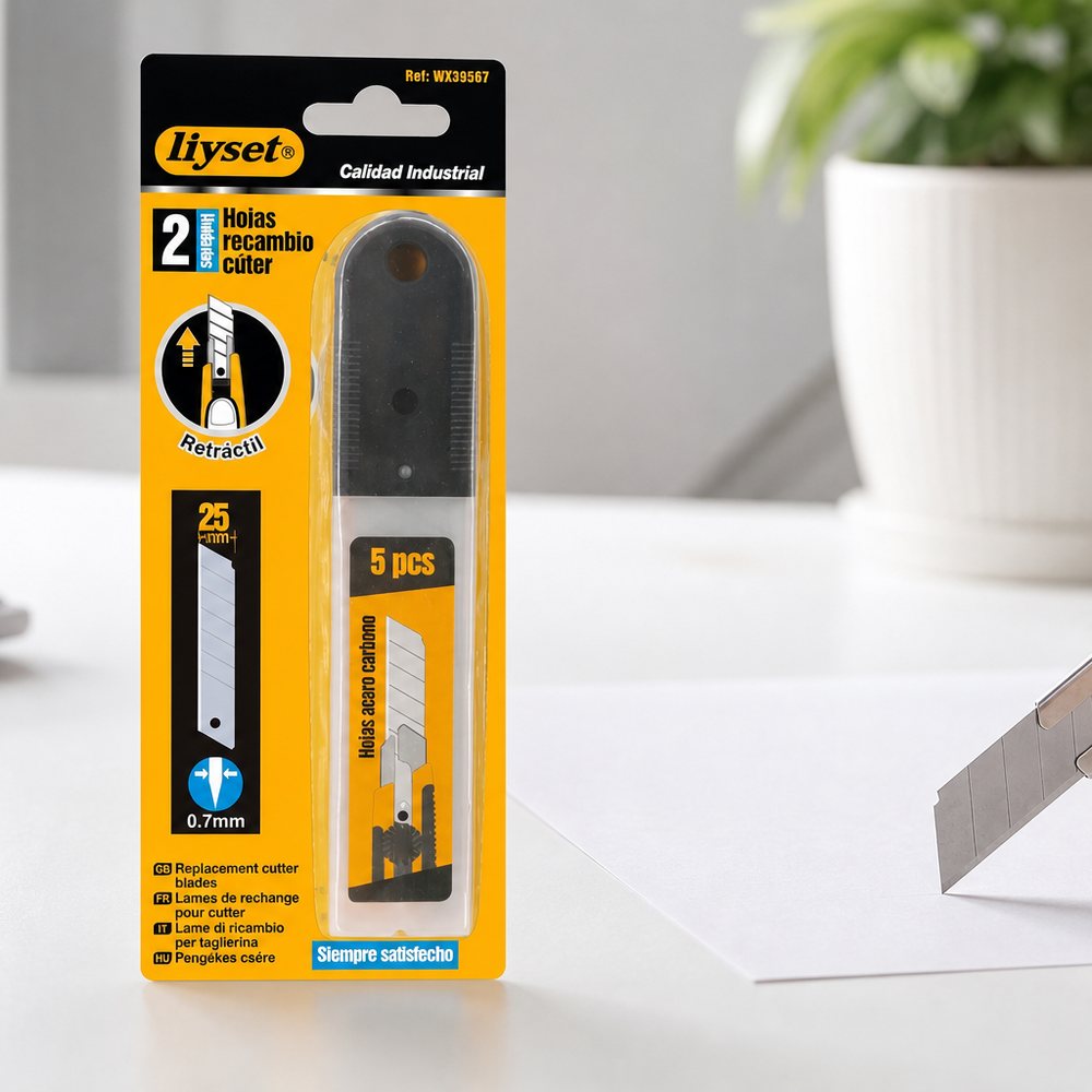Ersatzklingen für Cuttermesser 25mm | Karbonstahl | Basteln & Heimwerken