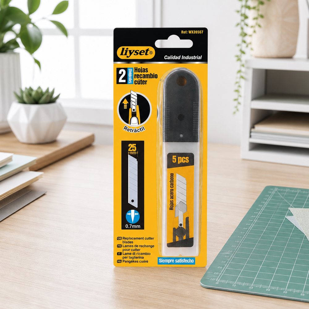 Ersatzklingen für Cuttermesser 25mm | Karbonstahl | Basteln & Heimwerken