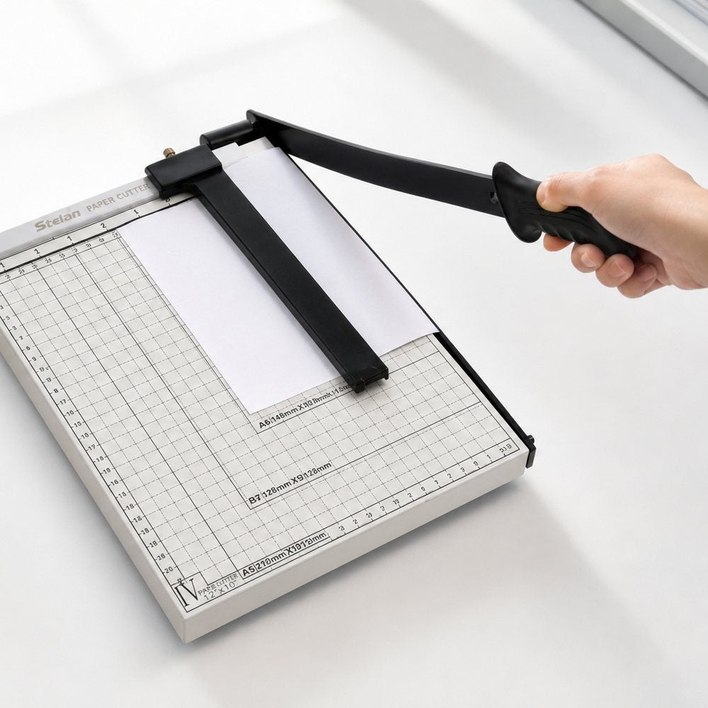 A4-Hebelschneidemaschine | Plattform mit Skala | Büro, Kunst und Basteln