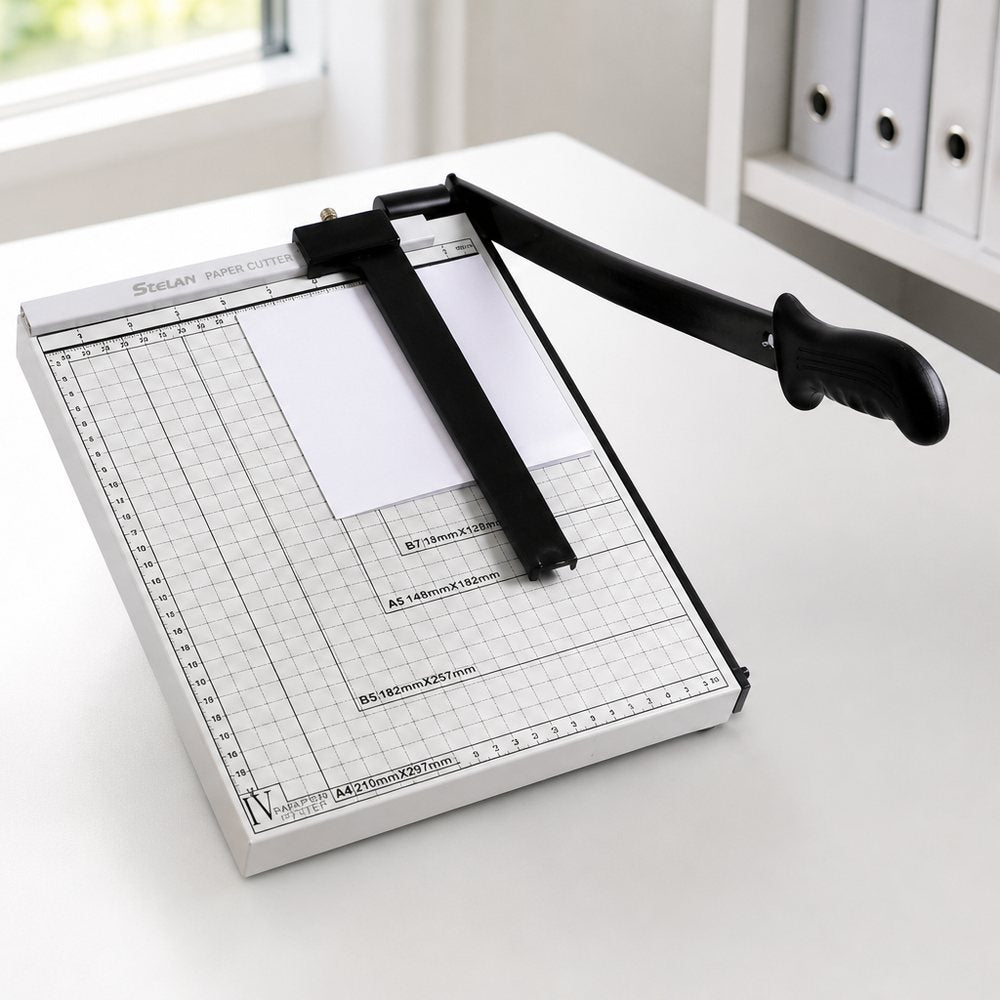 A4-Hebelschneidemaschine | Plattform mit Skala | Büro, Kunst und Basteln