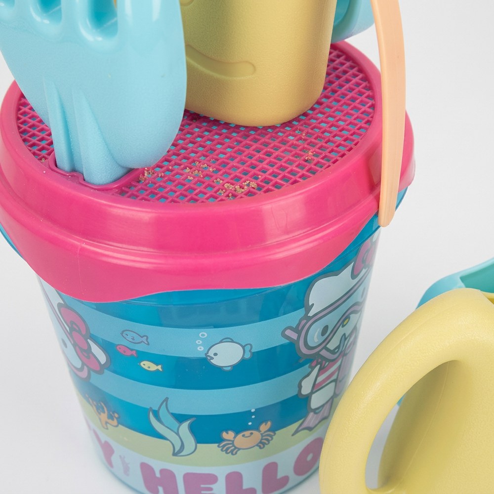 Hello Kitty Sandspielset | Eimer, Werkzeuge und Tasche | Strand und Garten +3 Jahre