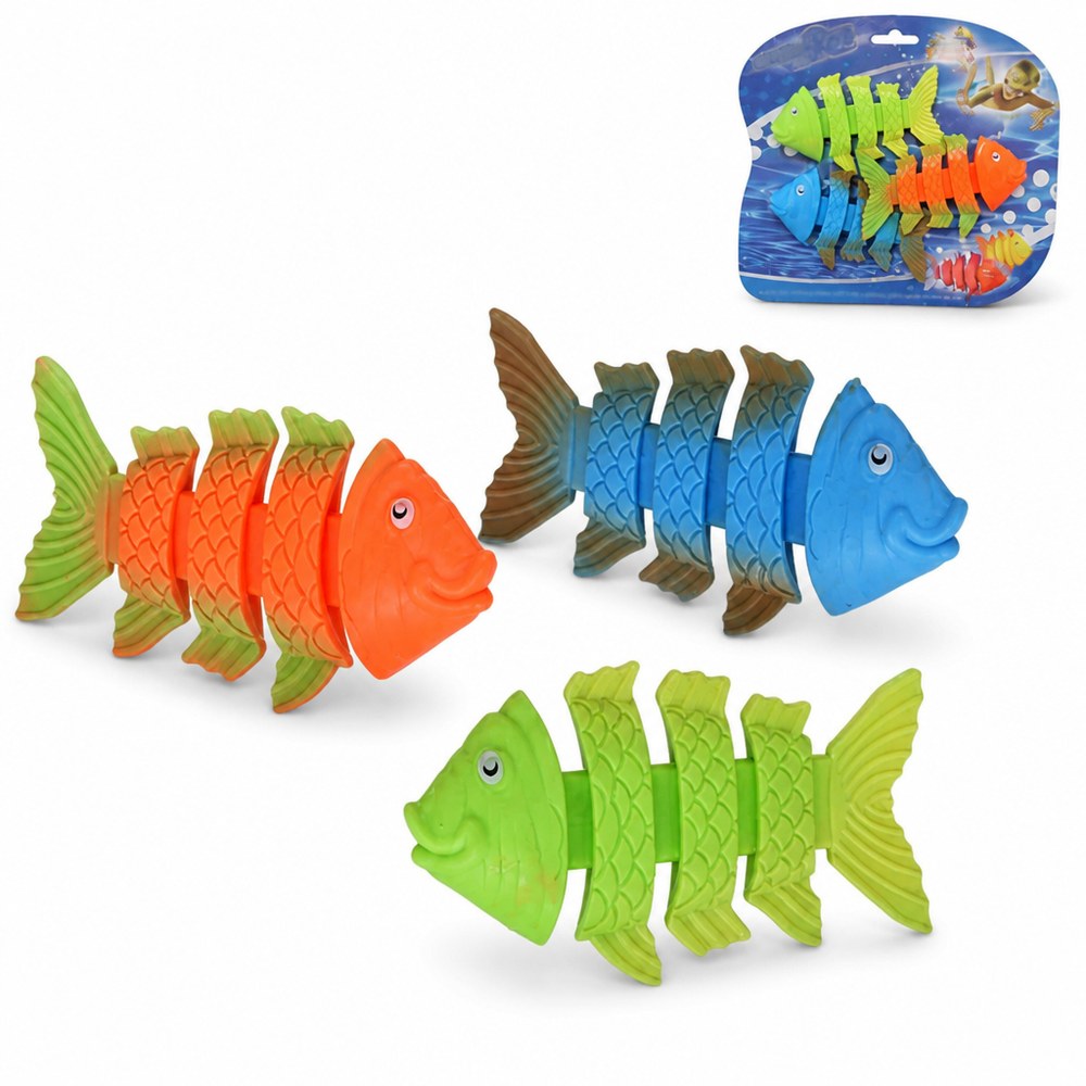 Spielzeug-Fische für den Pool | 3er-Set | 3 Farben | Wasserspiel für Kinder
