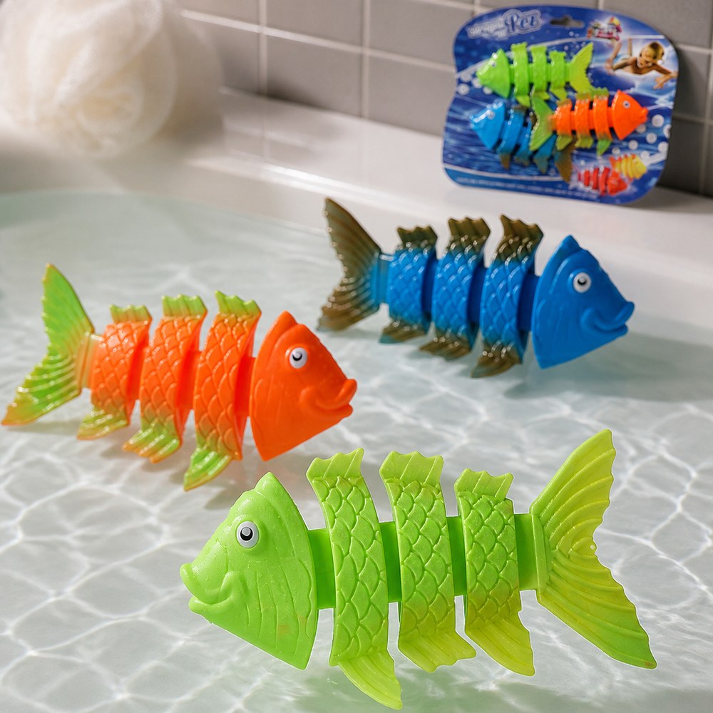 Spielzeug-Fische für den Pool | 3er-Set | 3 Farben | Wasserspiel für Kinder