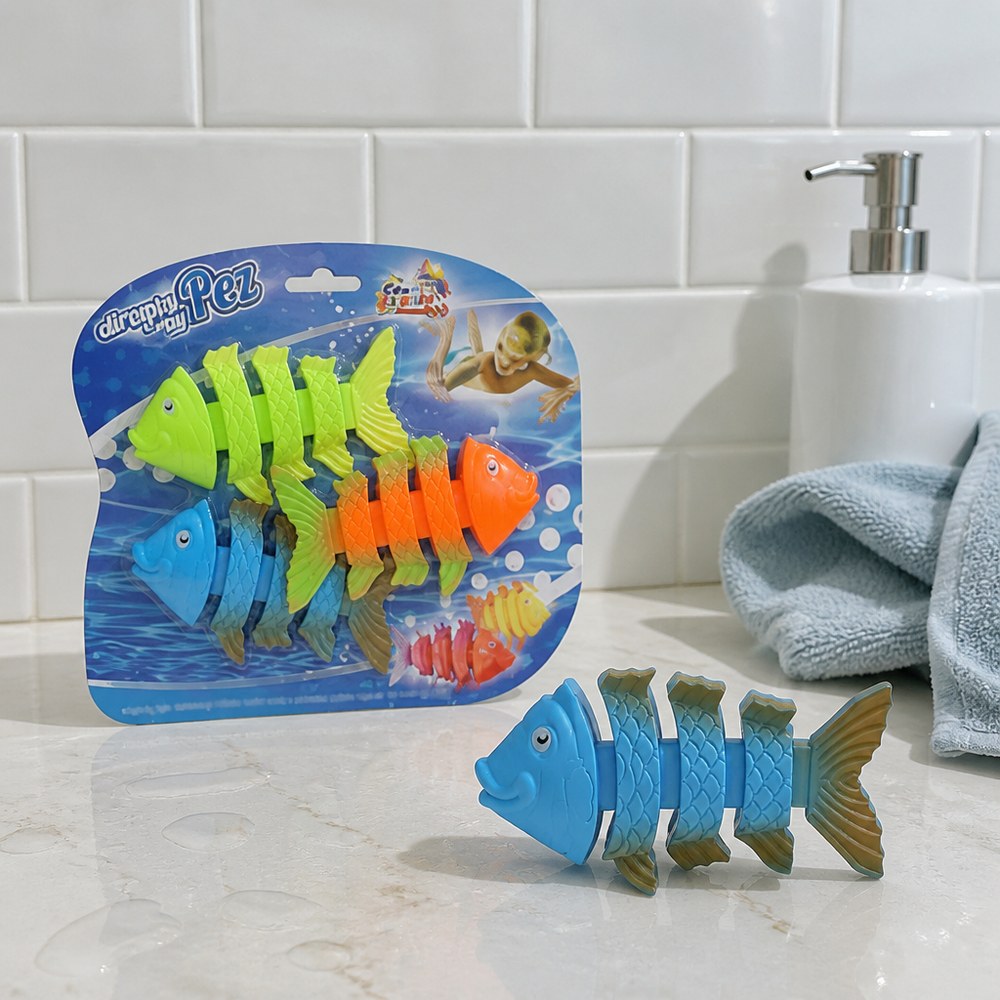 Spielzeug-Fische für den Pool | 3er-Set | 3 Farben | Wasserspiel für Kinder