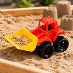 Spielzeugbagger mit funktionierenden Rädern | Robuster Kunststoff | Strand, Sand und Garten