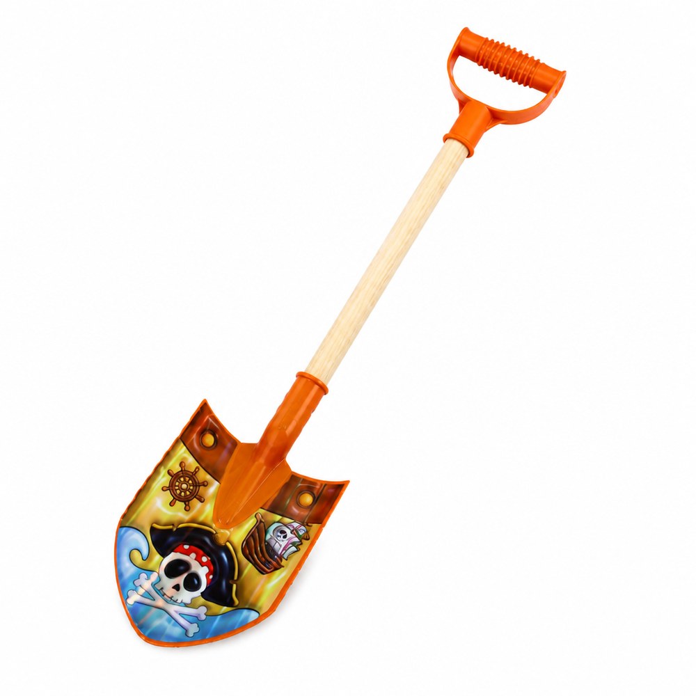 Piraten-Spielzeugschaufel | Holzgriff | Strand & Garten für Kinder
