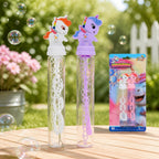Einhorn-Blasstab | 2er-Pack mit 20 ml Flüssigkeit | Spielzeug für draußen +3 Jahre