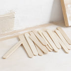 Holz-Eisstiele Natur 6.5cm | 100% Biologisch Abbaubar | Basteln & DIY