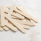 Holz-Eisstiele Natur 6.5cm | 100% Biologisch Abbaubar | Basteln & DIY