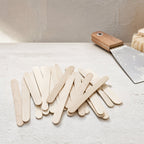Holz-Eisstiele Natur 6.5cm | 100% Biologisch Abbaubar | Basteln & DIY