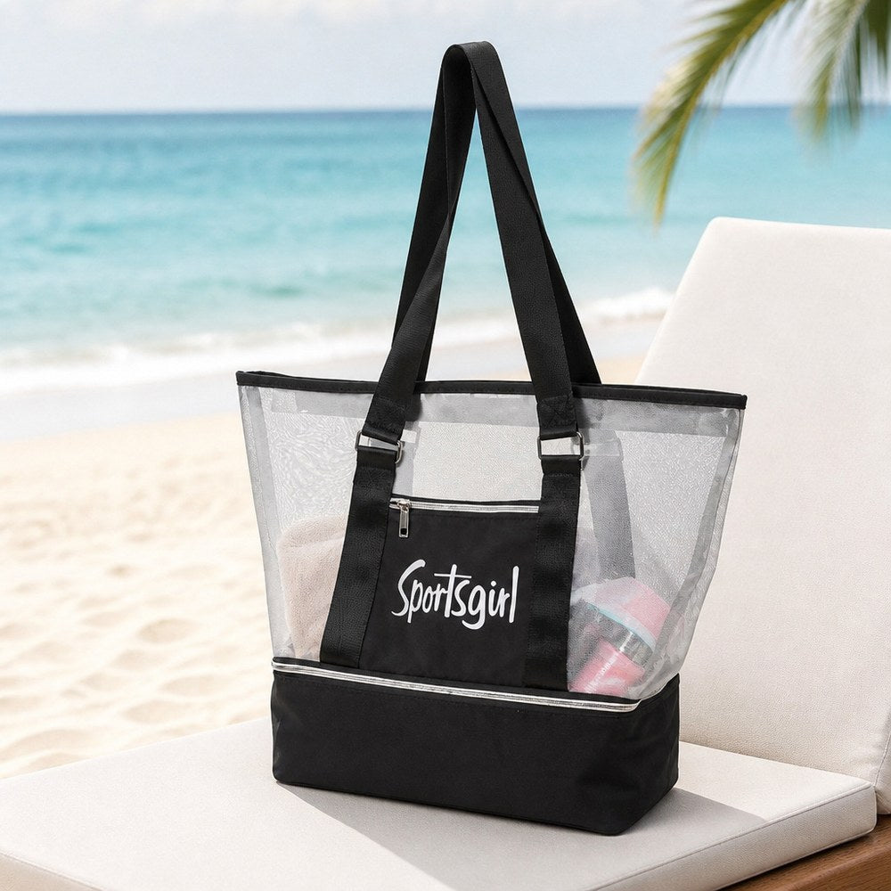 Wiederverwendbare transparente Strandtasche | Pool und Wasseraktivitäten | Eco