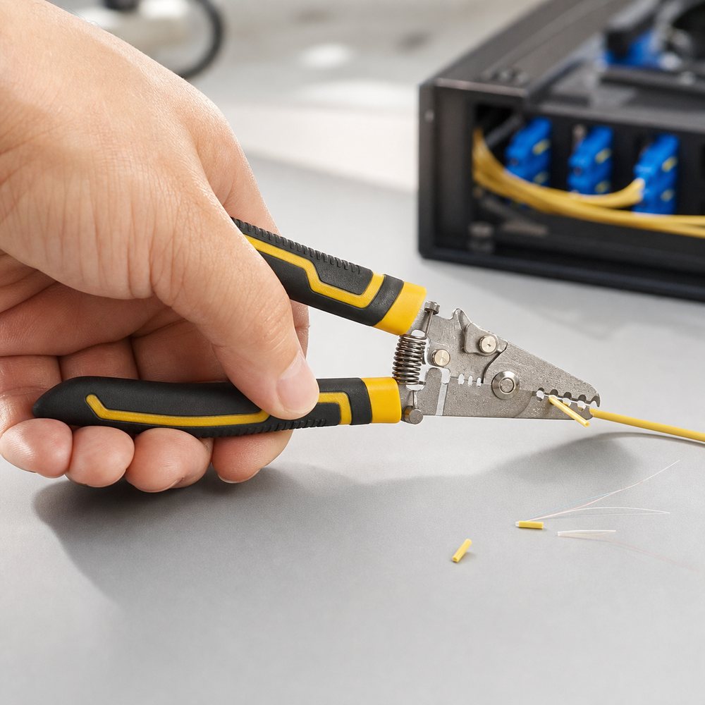 WZ-655B Abisolierzange für Glasfaserkabel | Multigrößenschnitt | Elektriker und Installateure