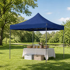 Faltpavillon Blau — Sofortiger Schatten für Garten, Markt oder Camping in Minuten