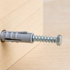 Hexagonal wood screws with expansion sleeves