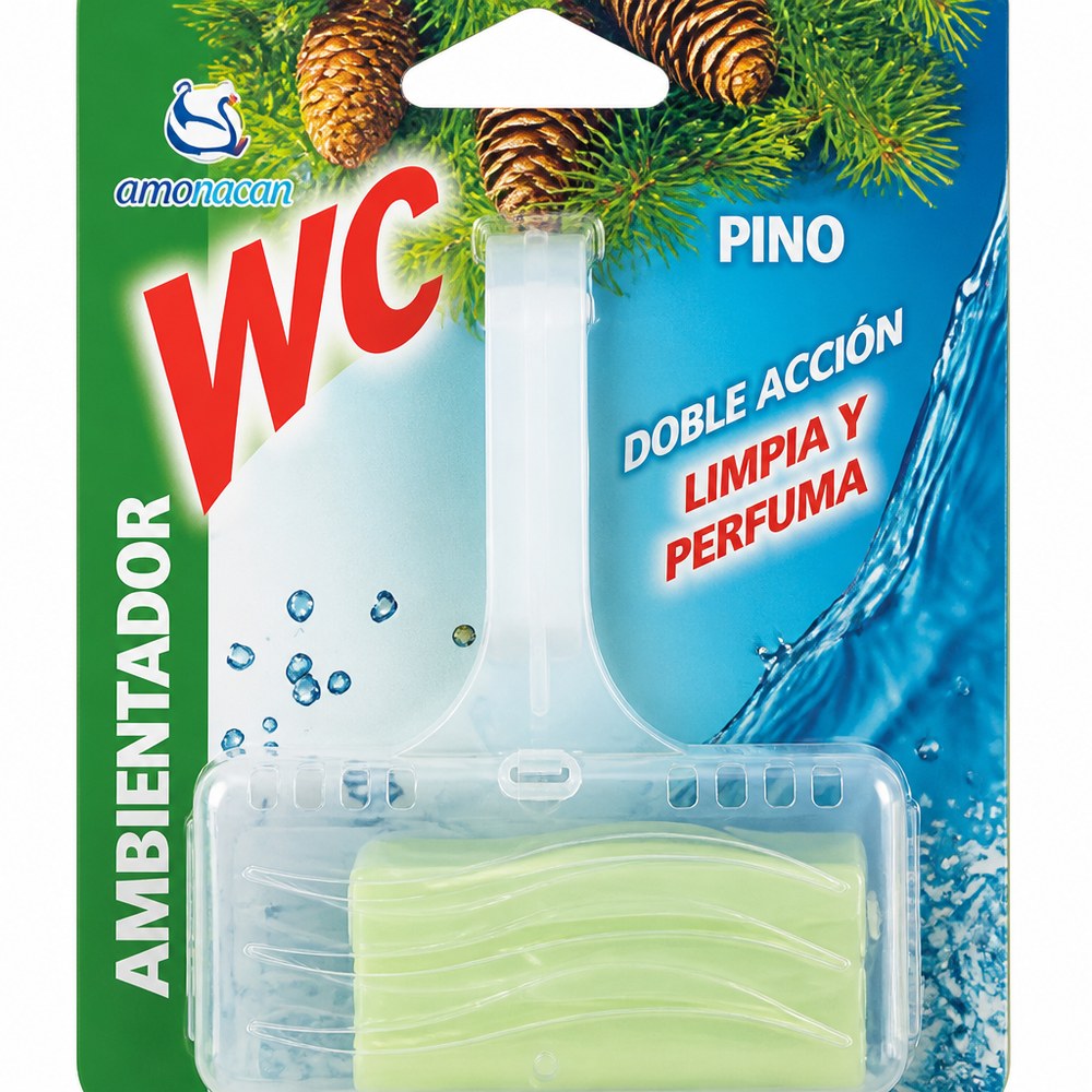Toilet Air Freshener Double Action Pine | Cleans and Freshens | Toilet Tank | Fresh Scent
