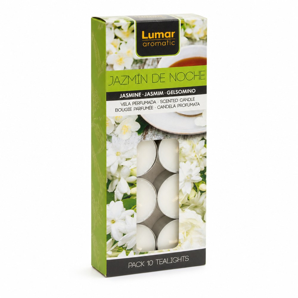 10er Pack kleine Duftkerzen Jasmin | Aromatherapie | Wohn- und Schlafzimmer