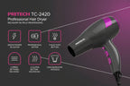 Haartrockner Pritech TC-2420 2000W | 3 Temperaturen + Kaltluft – Zuhause und Professionell
