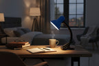 Clip-On Desk Lamp | Flexible Neck | Blue – Study and Work