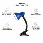 Clip-On Desk Lamp | Flexible Neck | Blue – Study and Work