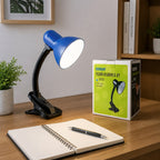 Clip-On Desk Lamp | Flexible Neck | Blue – Study and Work