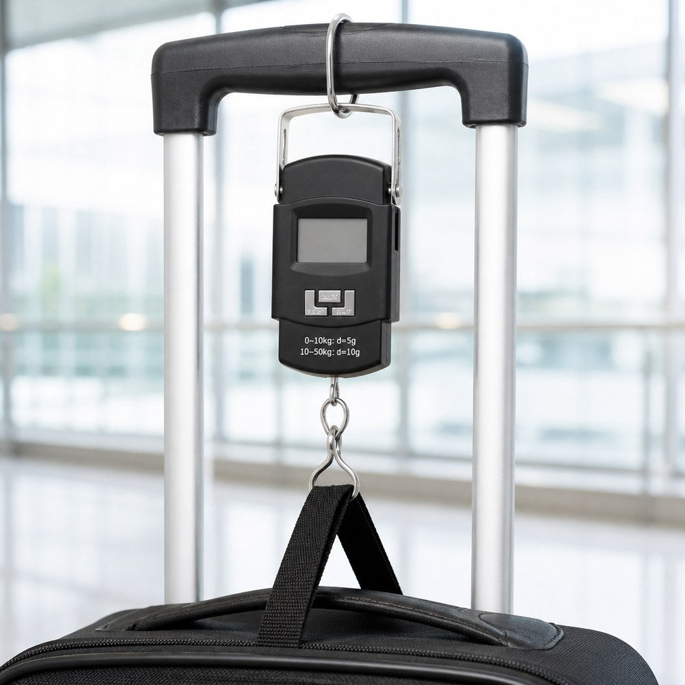 Digitale tragbare Hängewaage | 0–50 kg, Präzision 5–10 g | Angeln, Gepäck & Versand