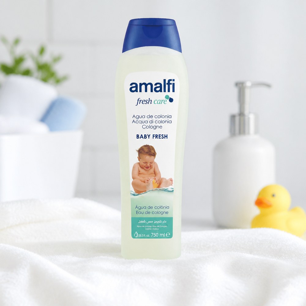 Amalfi Baby Fresh Baby-Kölnischwasser | Sanfter Duft | Zarte Haut | 750 ml