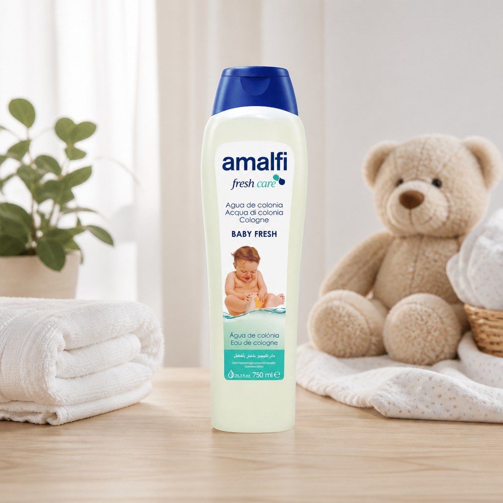 Amalfi Baby Fresh Baby-Kölnischwasser | Sanfter Duft | Zarte Haut | 750 ml