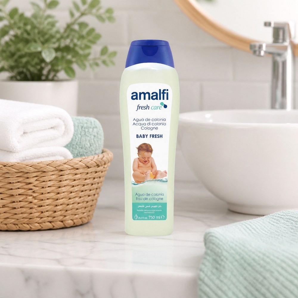Amalfi Baby Fresh Baby-Kölnischwasser | Sanfter Duft | Zarte Haut | 750 ml